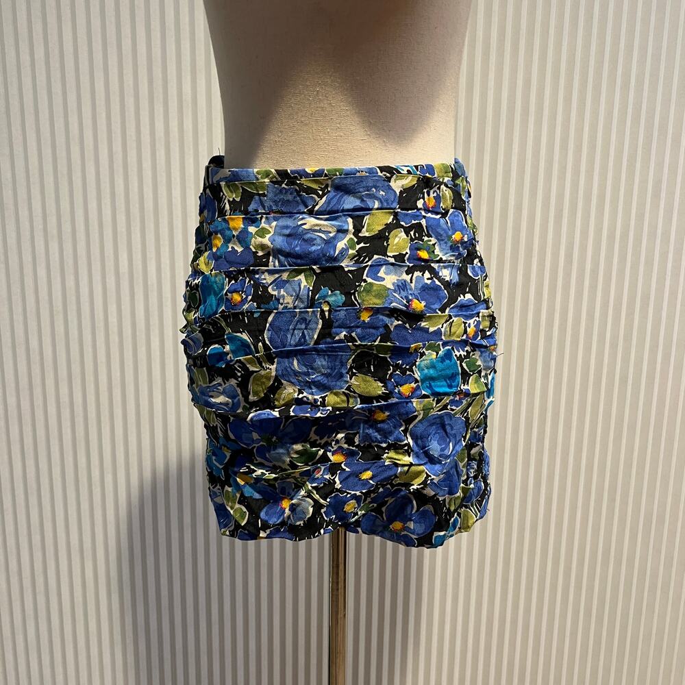 ZARA Women's Floral Print Skirt Size S - Picture 3 of 10